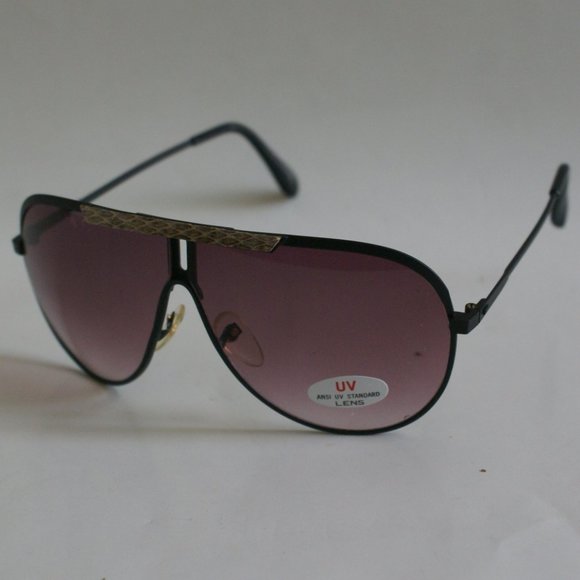NWT True Vintage 90's Snake Skin topbar Retro Aviator w/Gradient lens Sunglasses - Picture 8 of 11